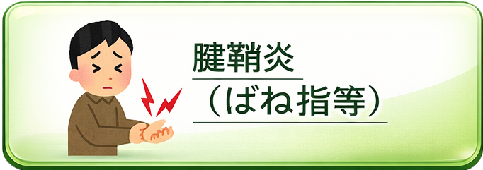 腱鞘炎・ばね指